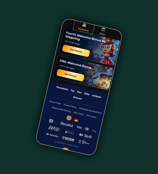 Spinita banking wing payment methods